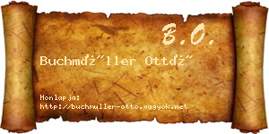 Buchmüller Ottó névjegykártya