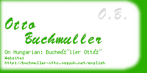 otto buchmuller business card